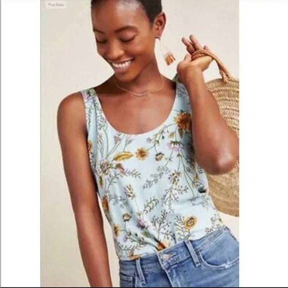 NWOT Dolan Left Coast Mixed Media Tank Anthropologie Sz L Tank